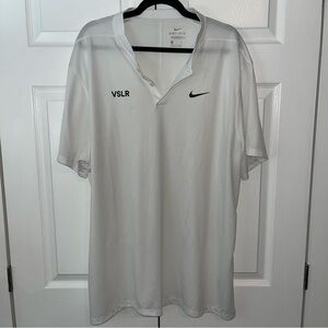 White Nike Dri Fit Men's Polo Shirt Size XXL